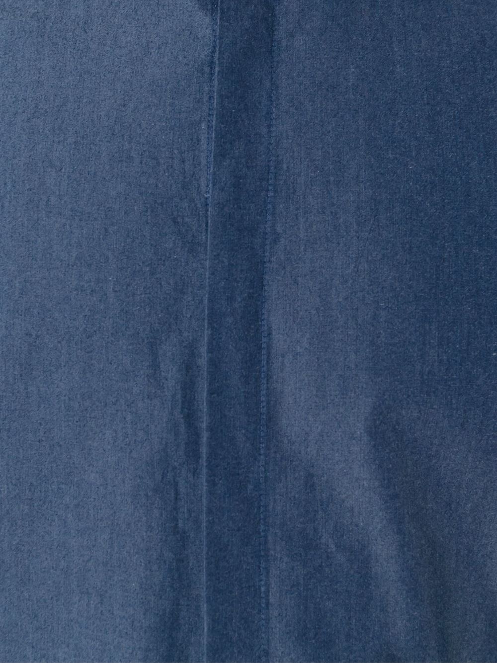 contrast collar shirt