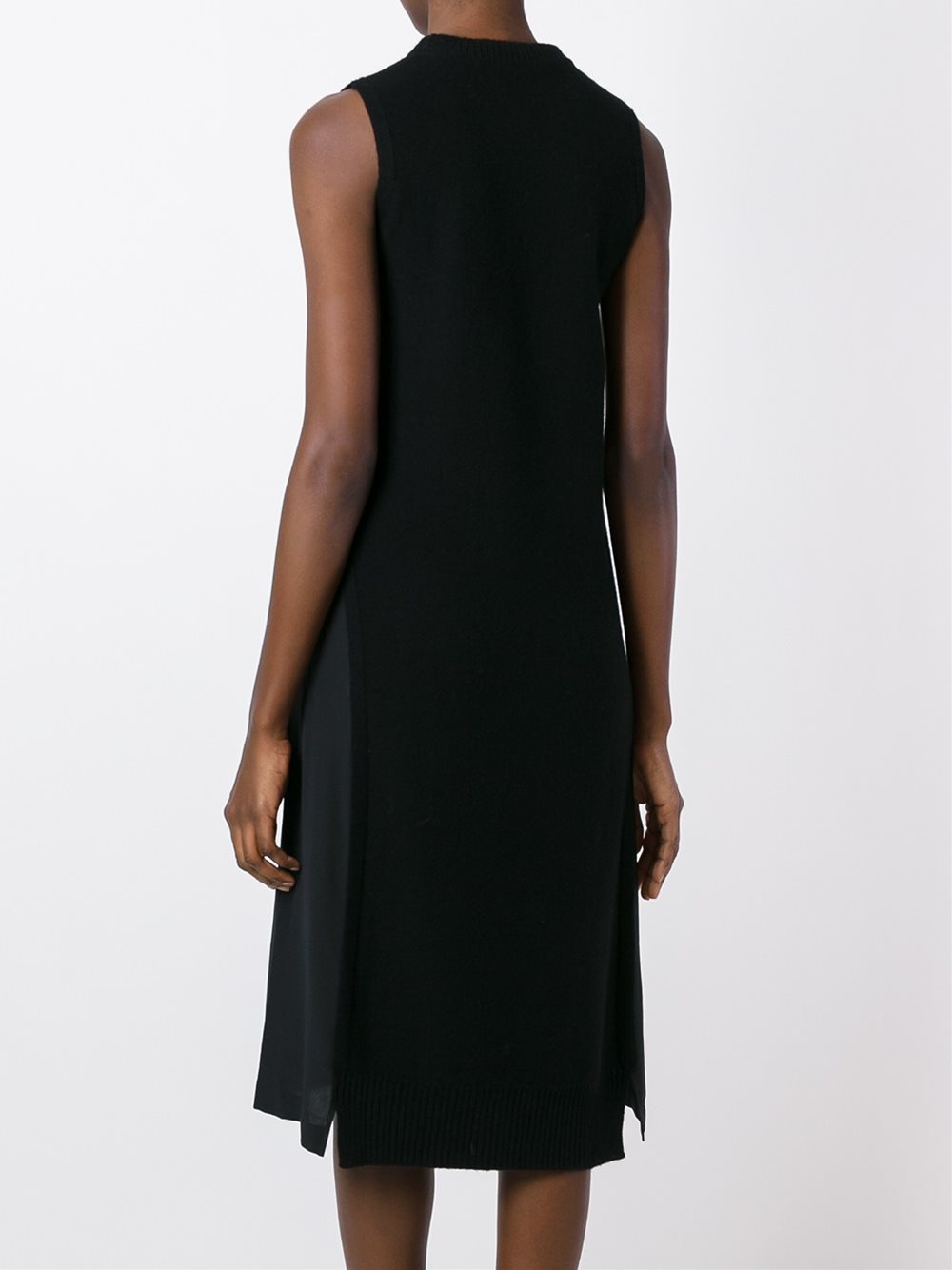 asymmetric drop waist dress