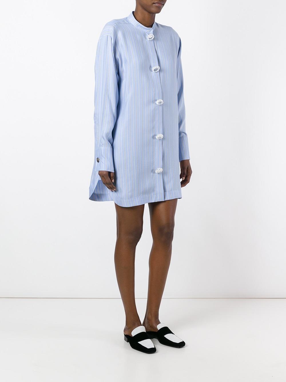 oversized button shirt dress