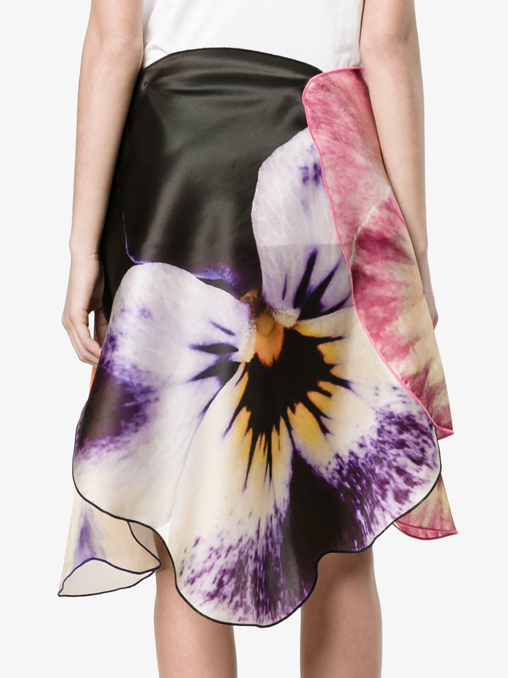 3D pansy skirt