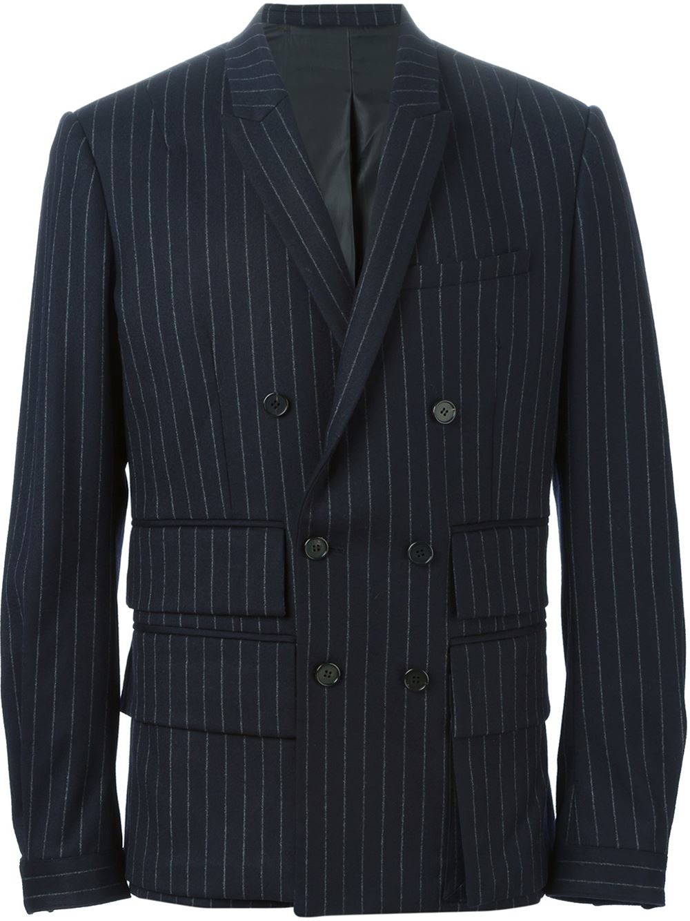 细条纹西装夹克