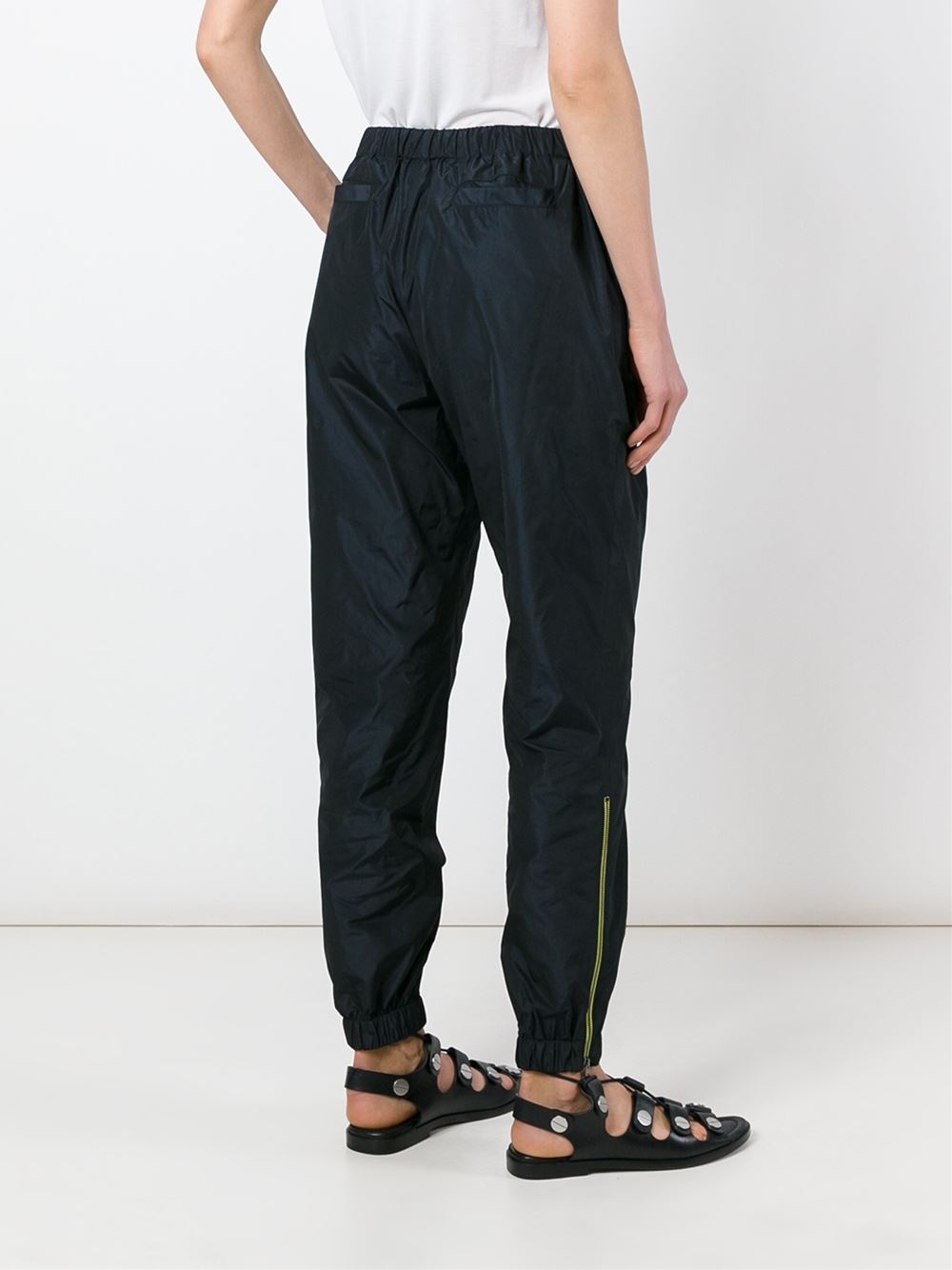 cuffed track pants