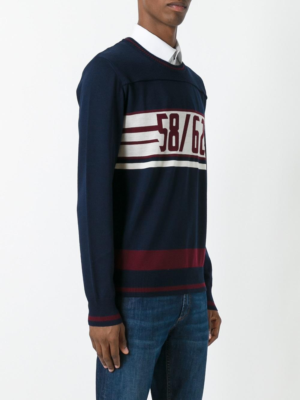 58/62 intarsia knit jumper