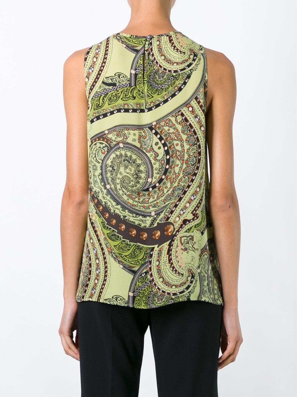 paisley print tank top