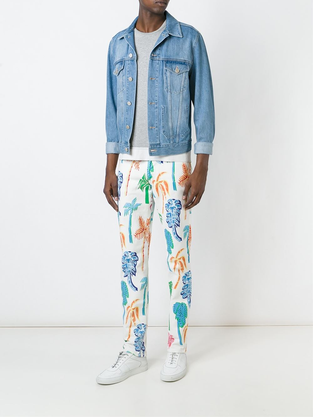 'First Cut Graffiti Palms' trousers