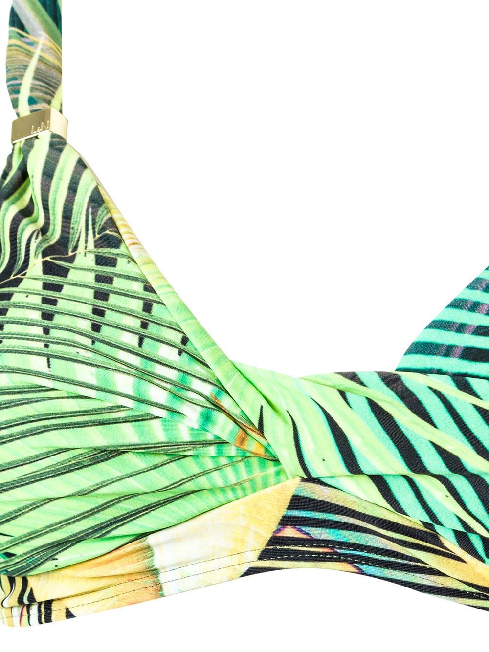 printed triangle bikini set