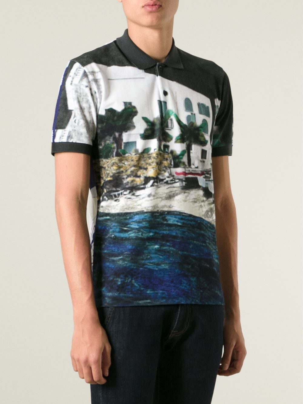 sicilian mambopolo领印花衬衫