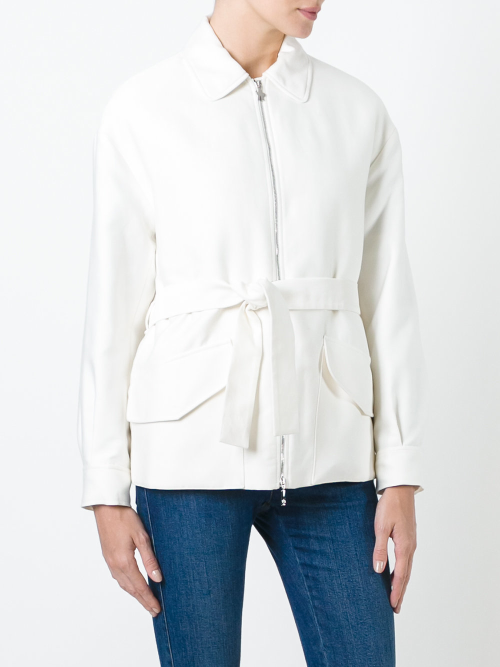 padded belted jacket
