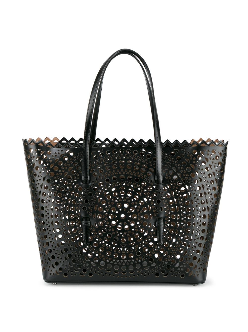 laser-cut tote bag