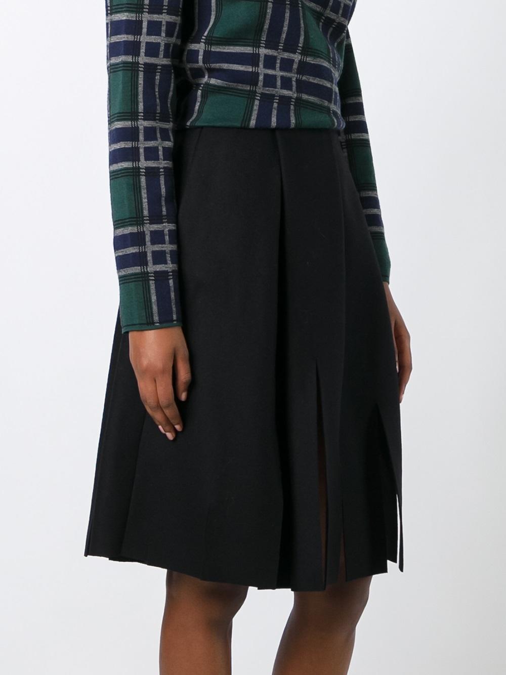slit detail skirt 