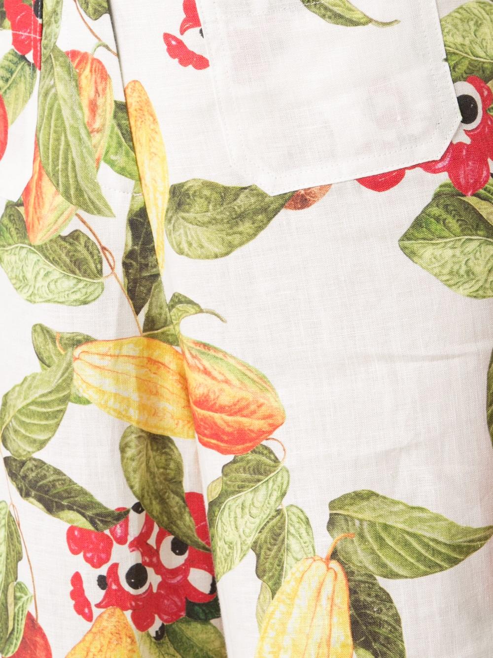 fruits print flared pants