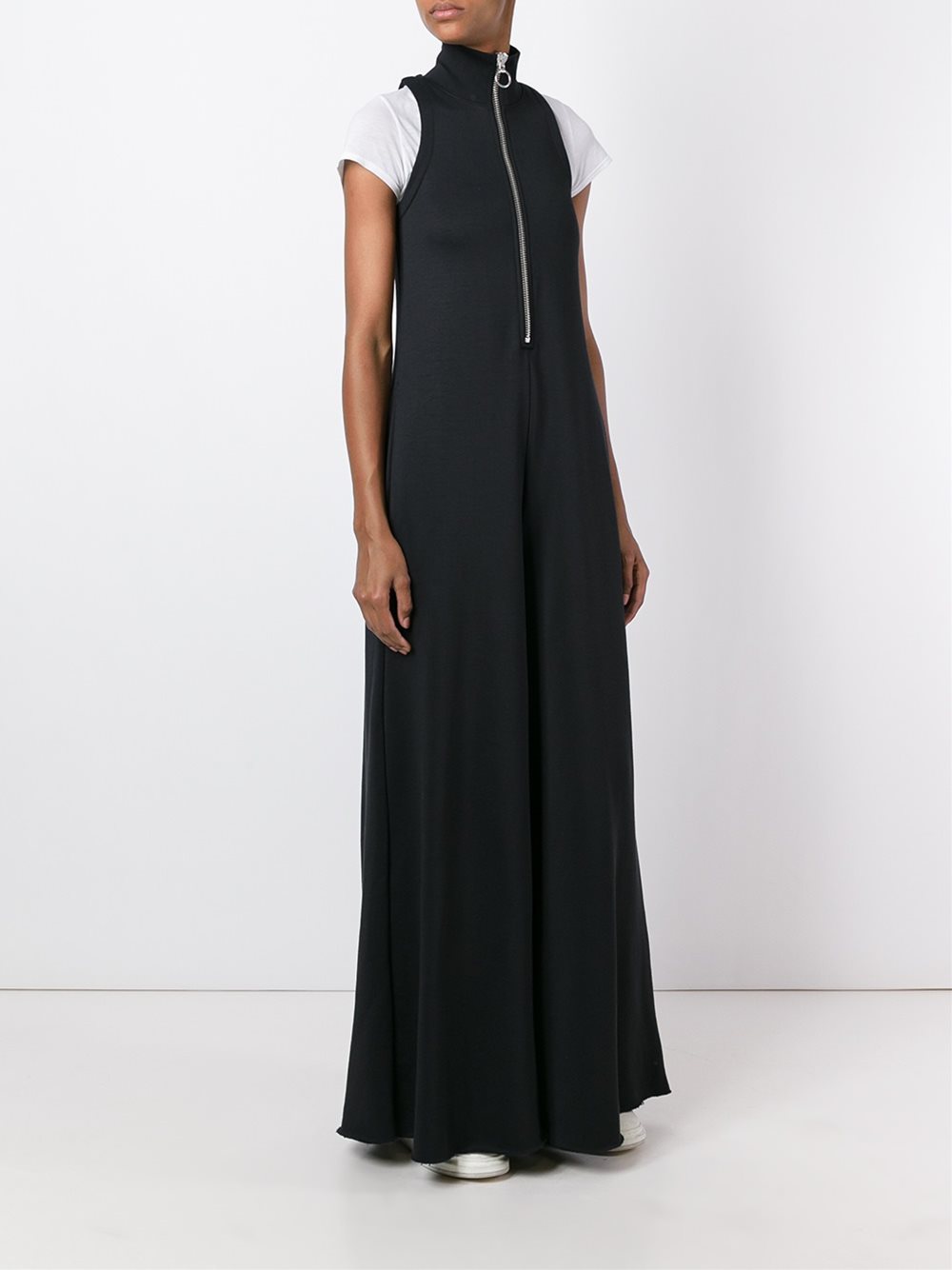 high neck wide-legged jumpsuit