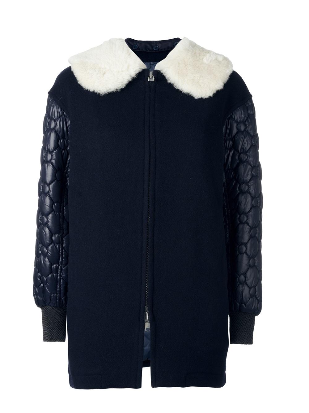 raccoon fur collar coat