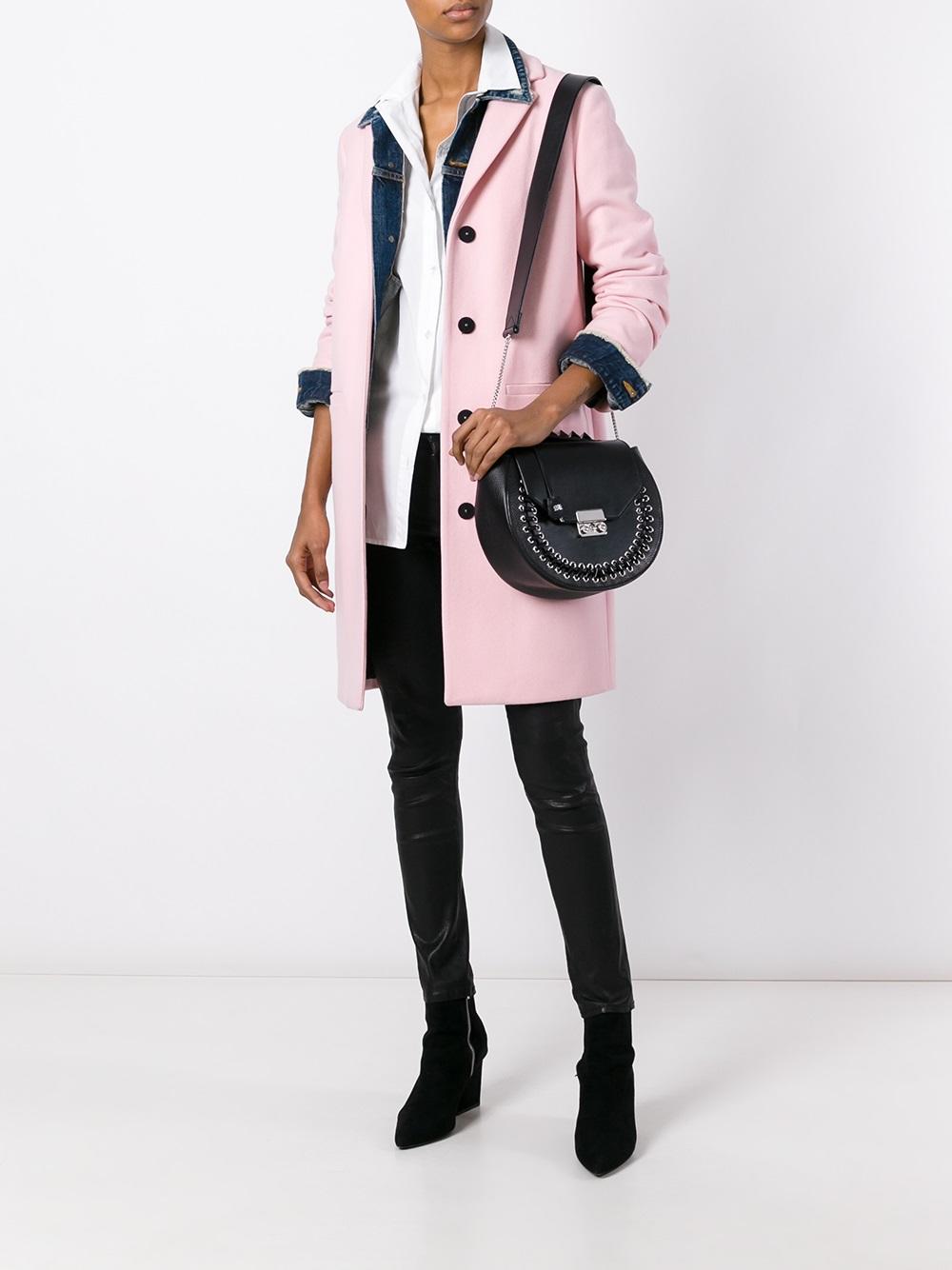 lace-up detailing shoulder bag