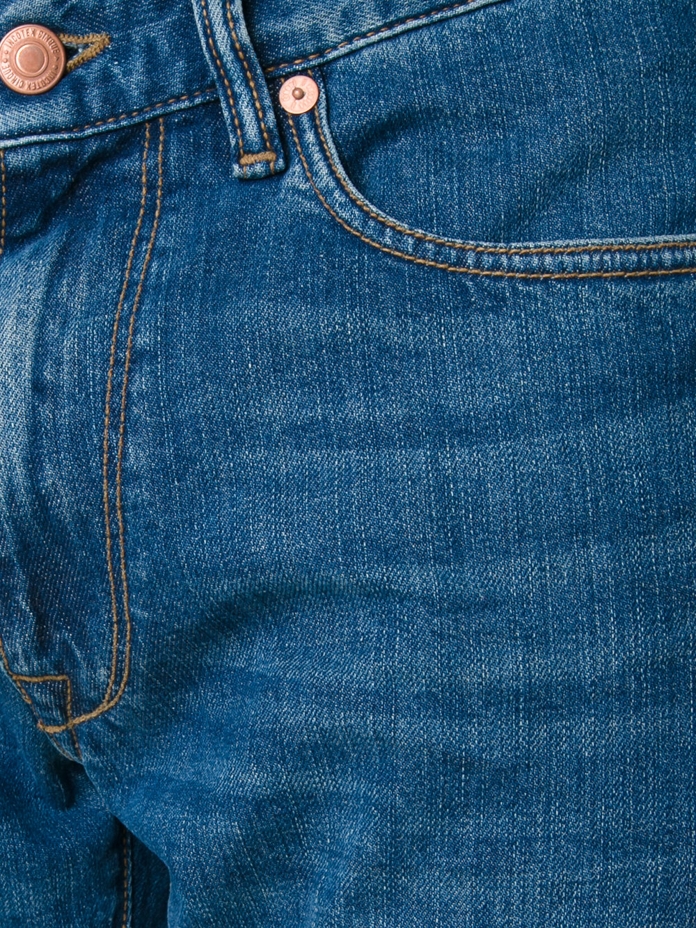 frayed-hem jeans