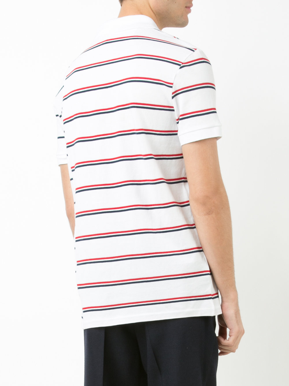 stripe polo shirt