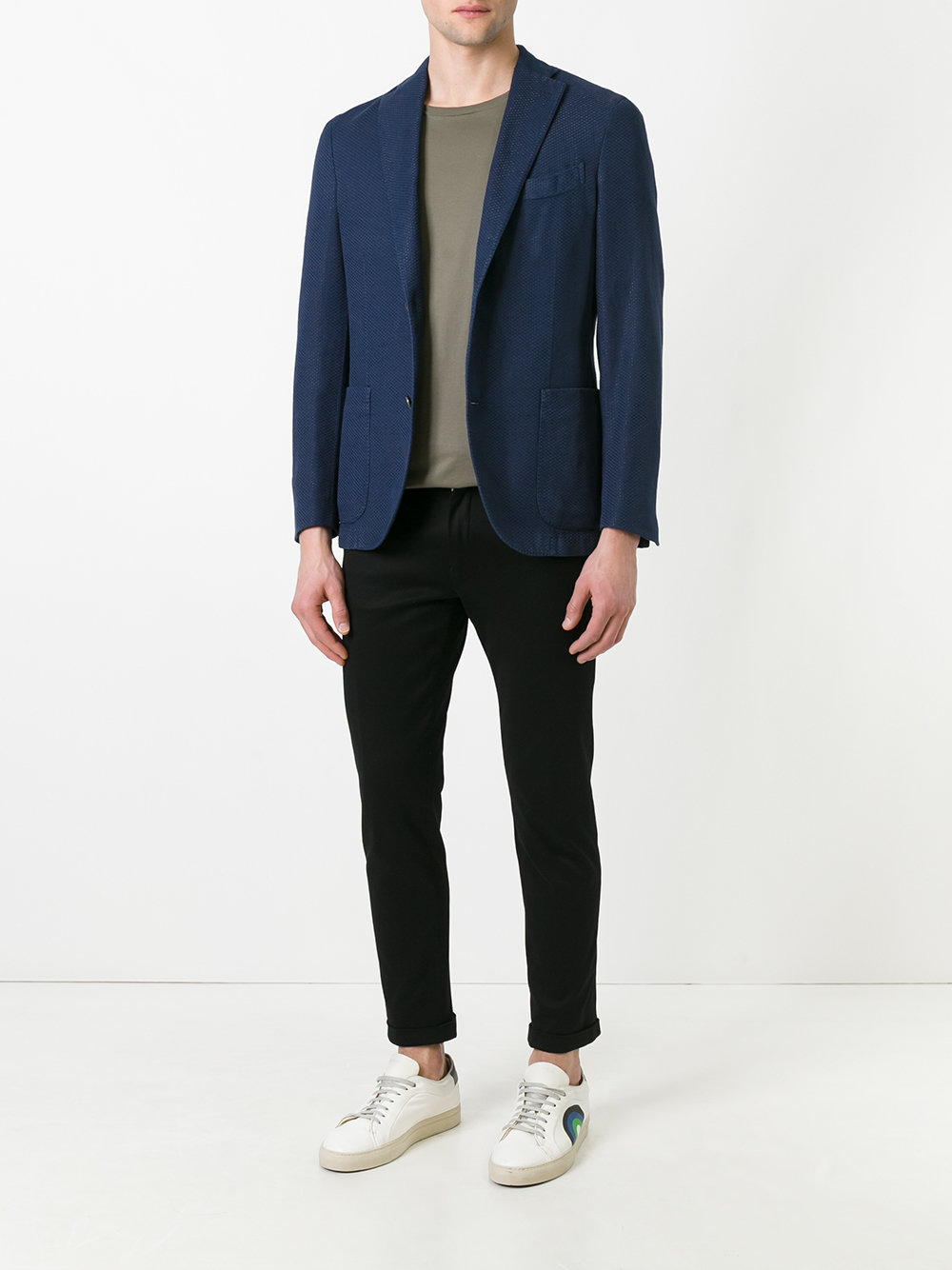 woven texture blazer