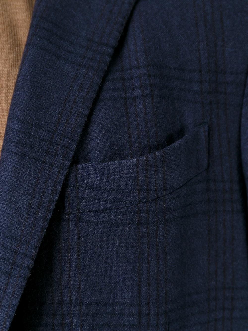 checked blazer 
