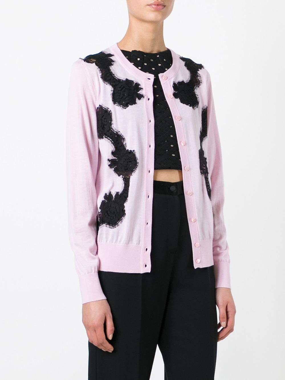 lace detail cardigan