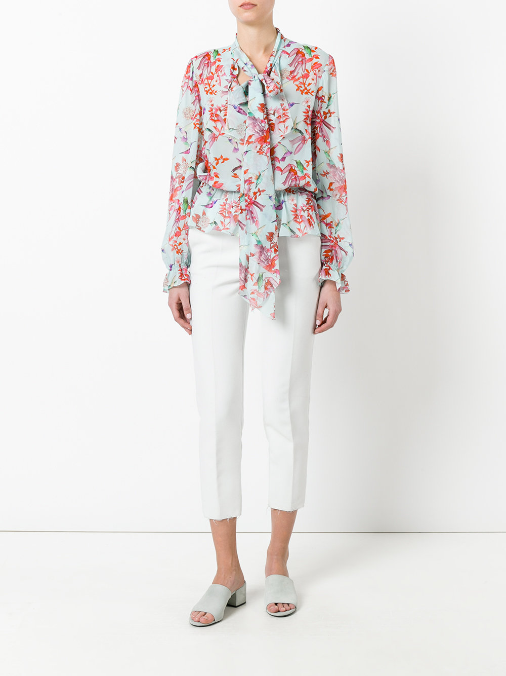 floral print blouse 
