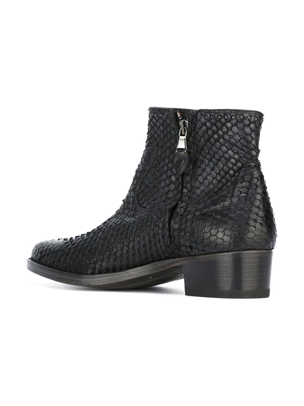 scaled ankle boots 