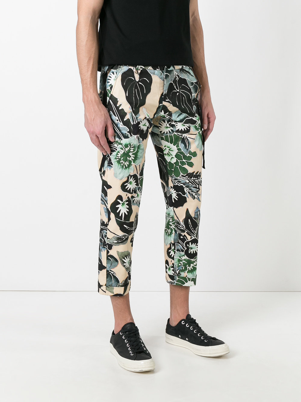 floral cropped trousers 