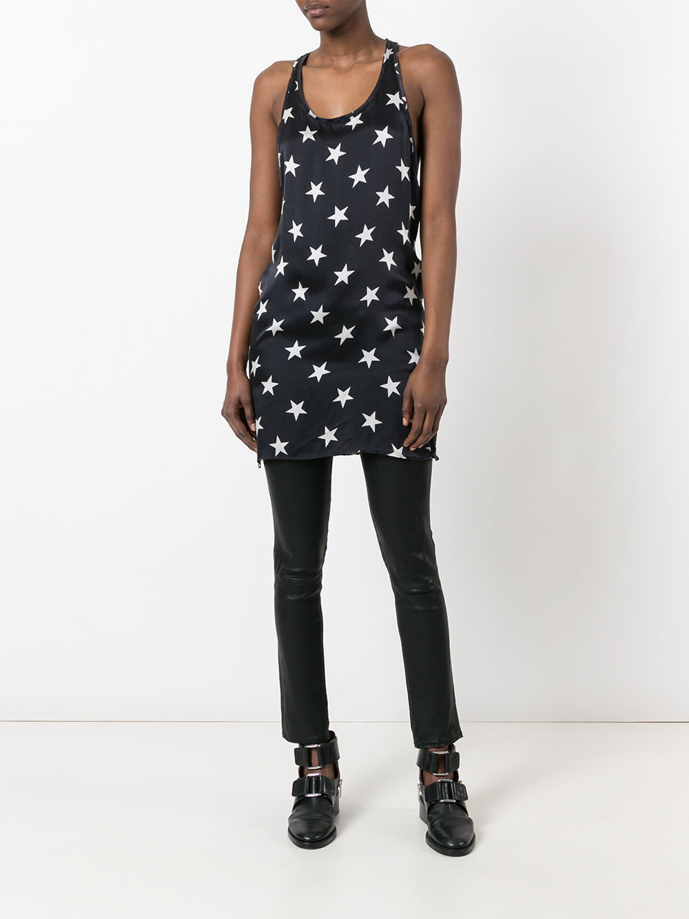 star print tank top