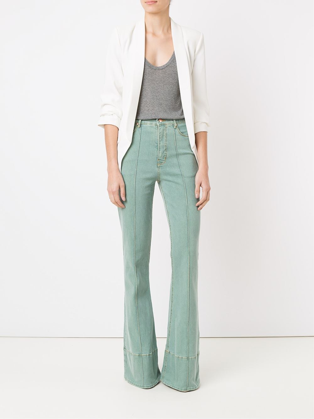 flared skinny jeans