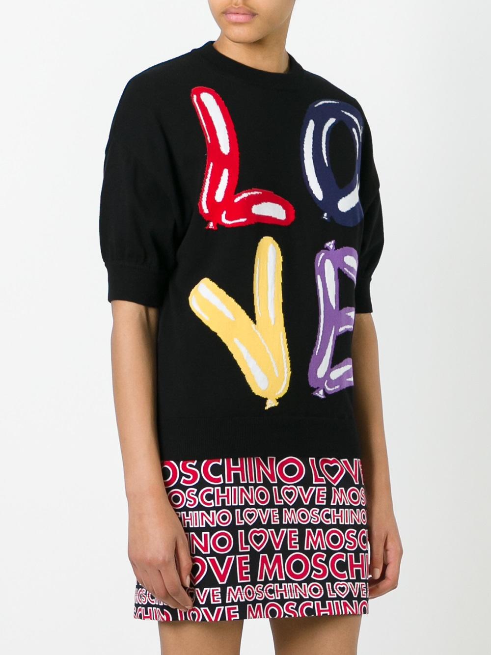 intarsia logo jumper 