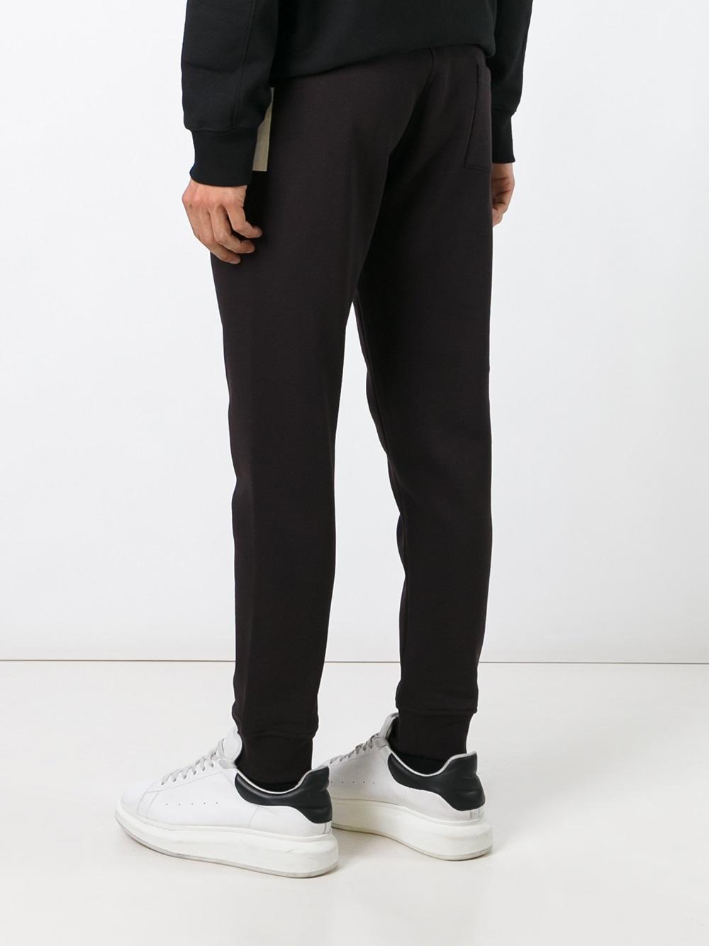 logo print track pants