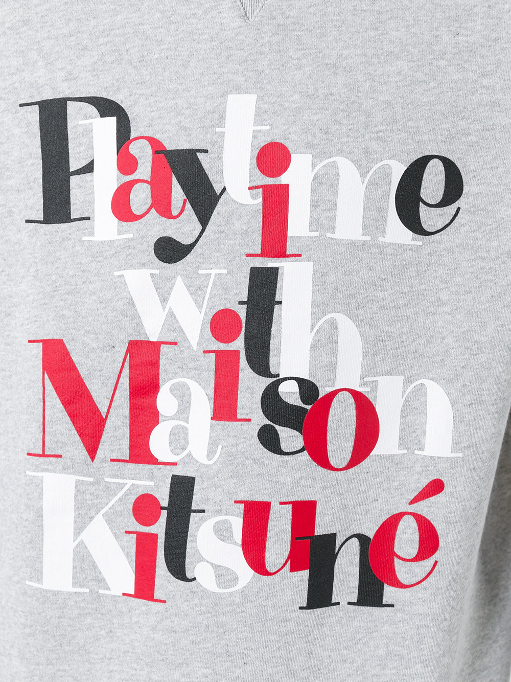 'playtime' print sweatshirt