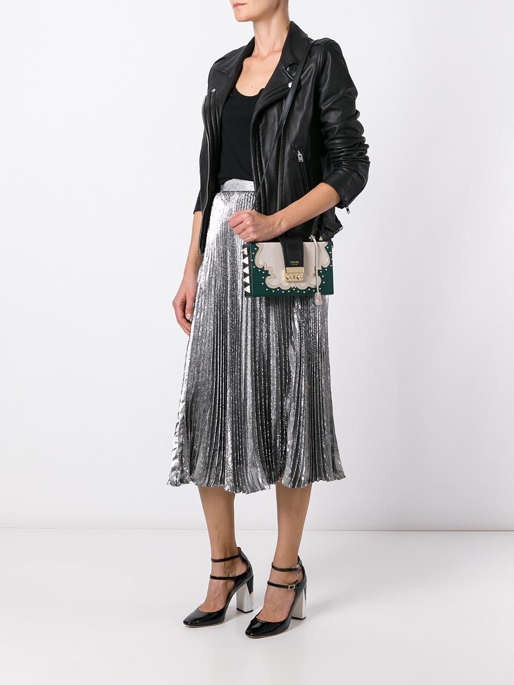 studded detailing crossbody bag