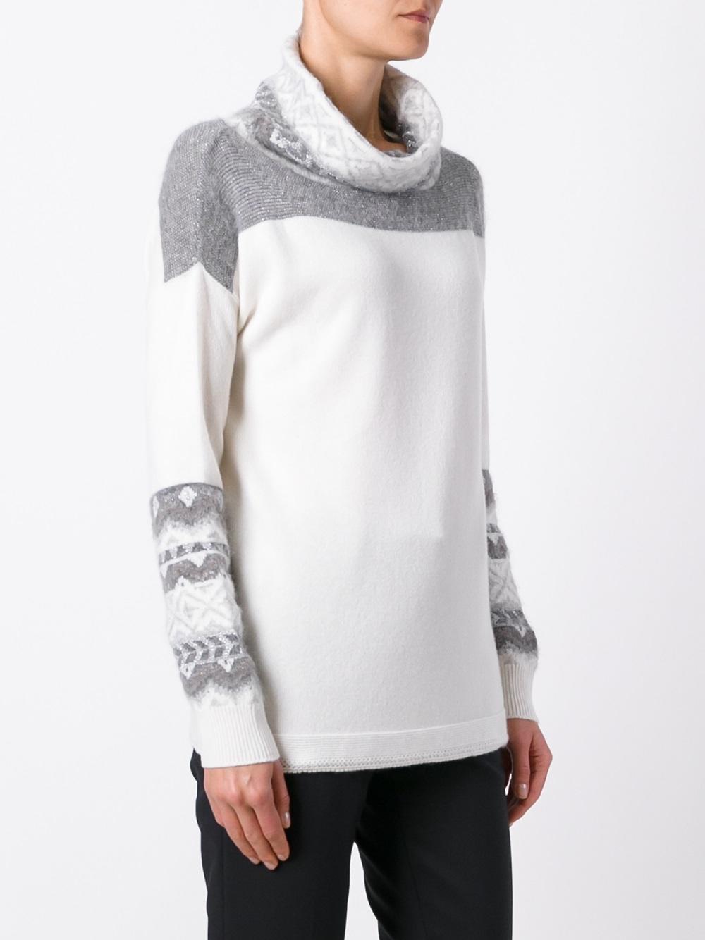 loose turtleneck jumper