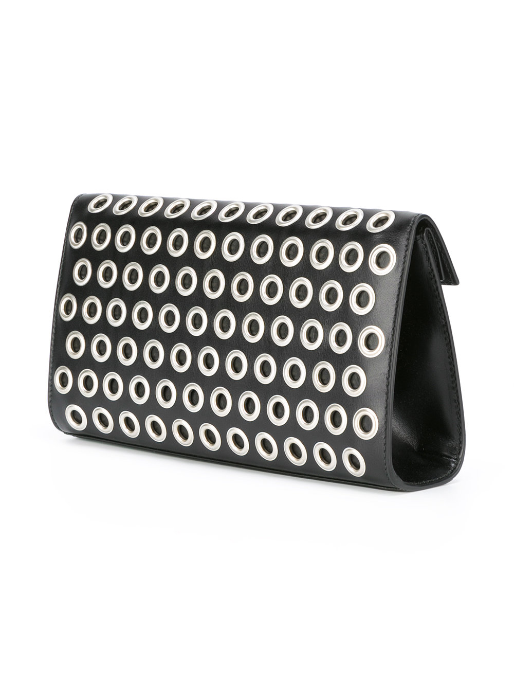 grommet clutch bag