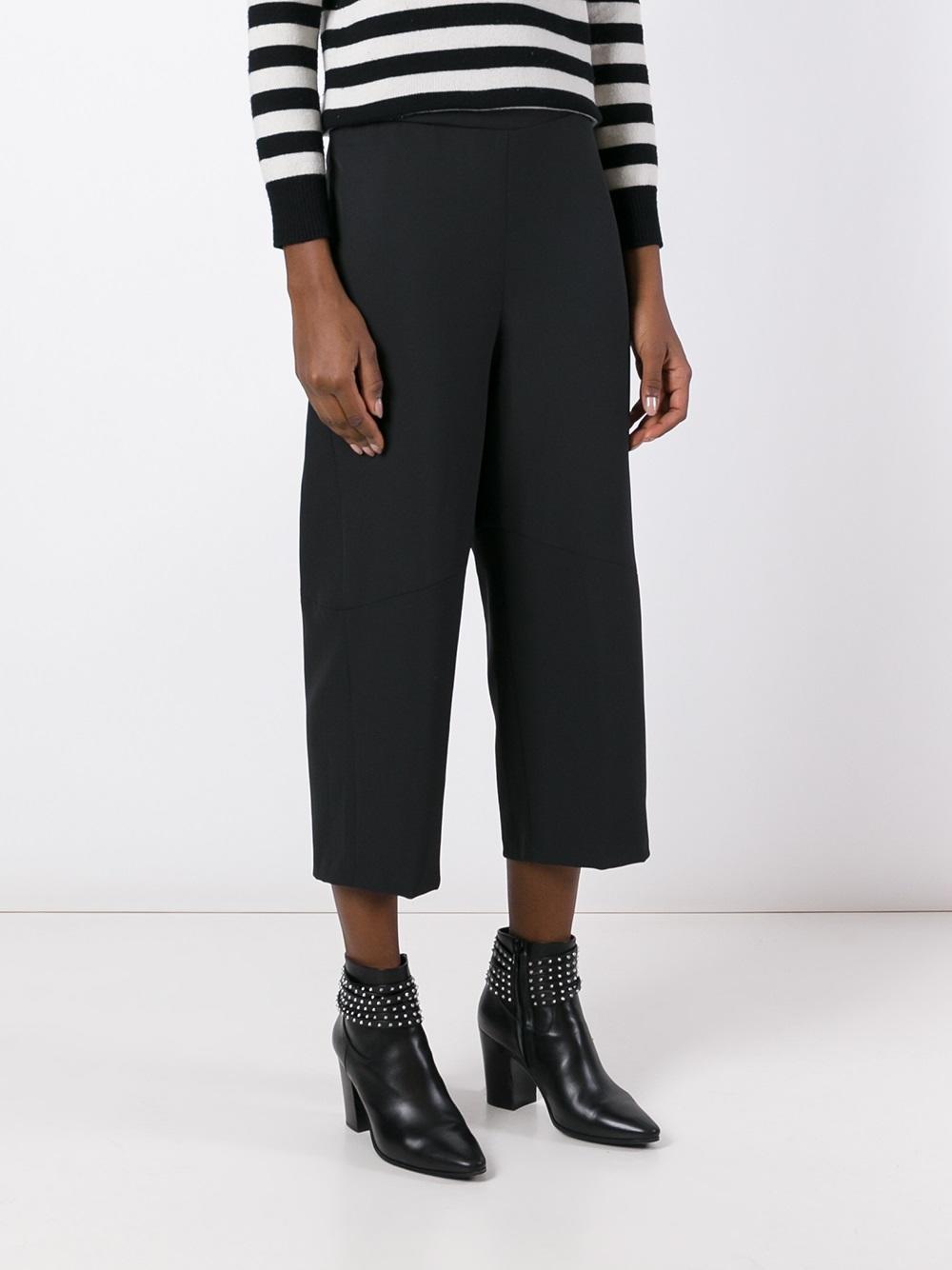 cropped tapered trousers