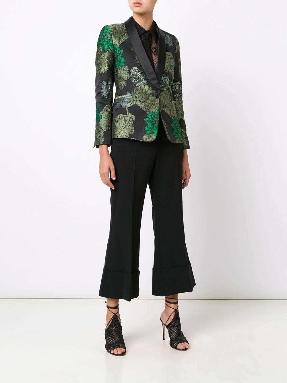 jacquard smoking jacket