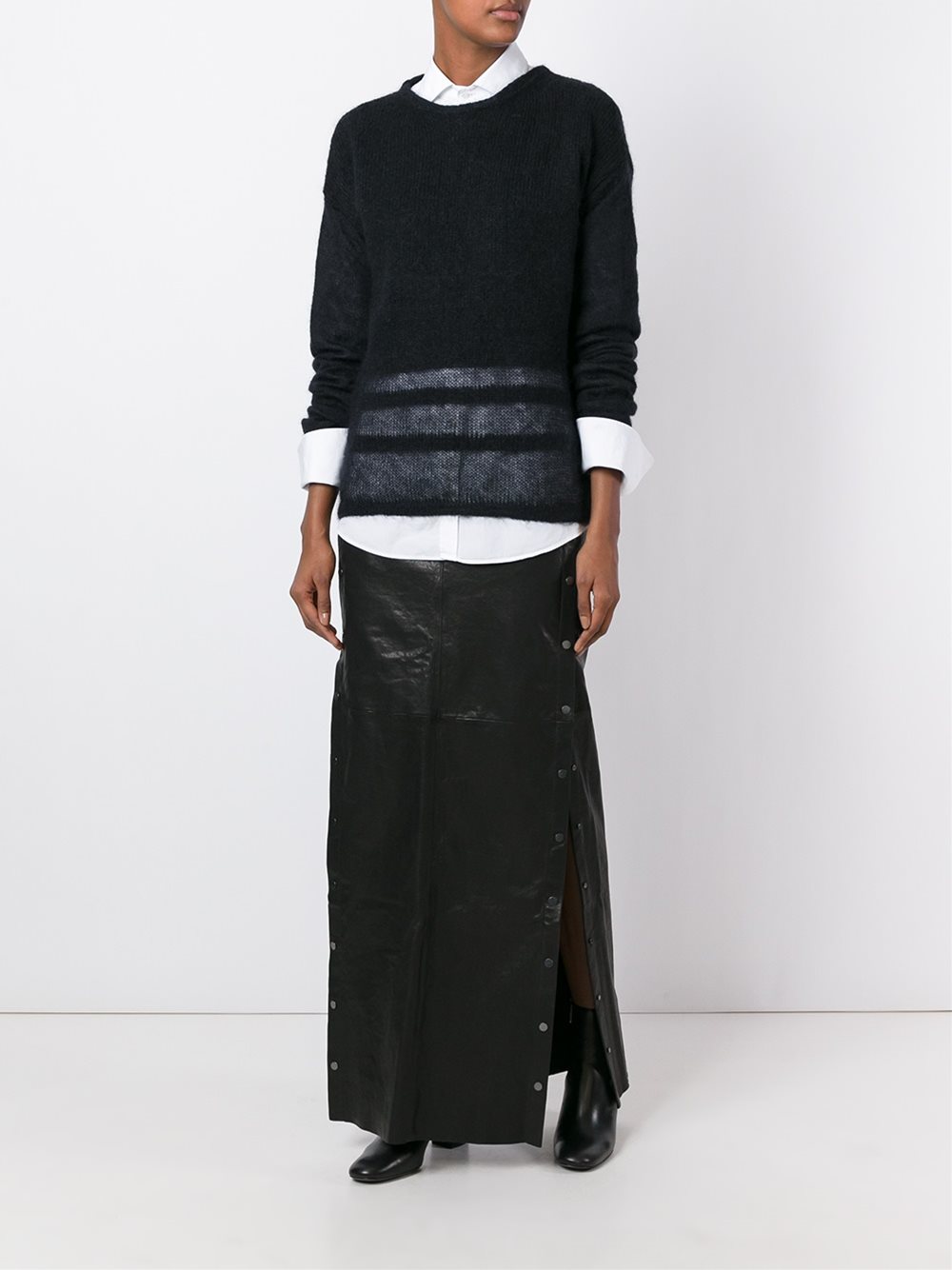 sheer detailing sweater