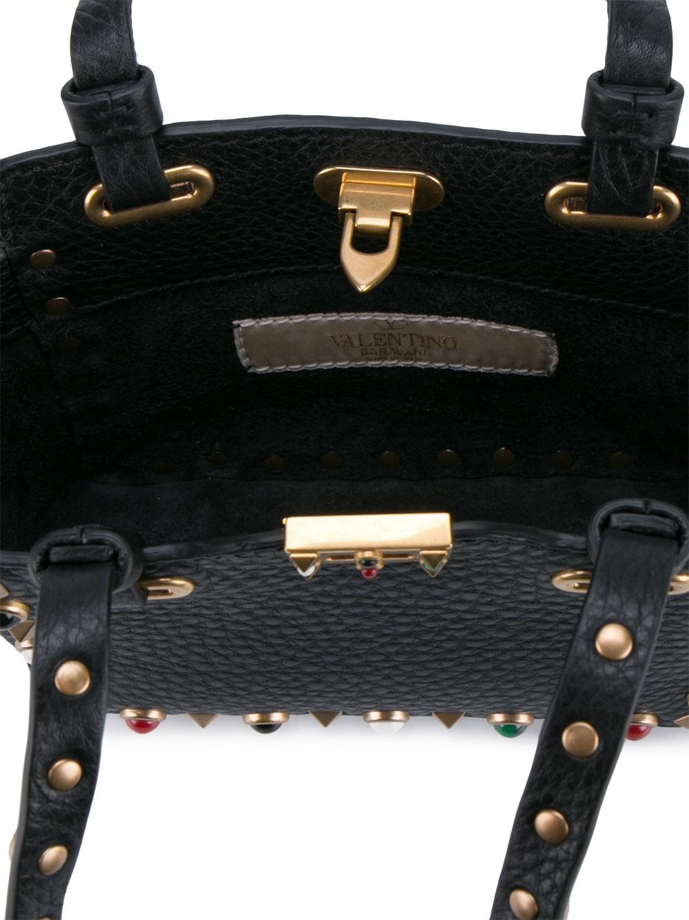 micro 'Rockstud Rolling' tote