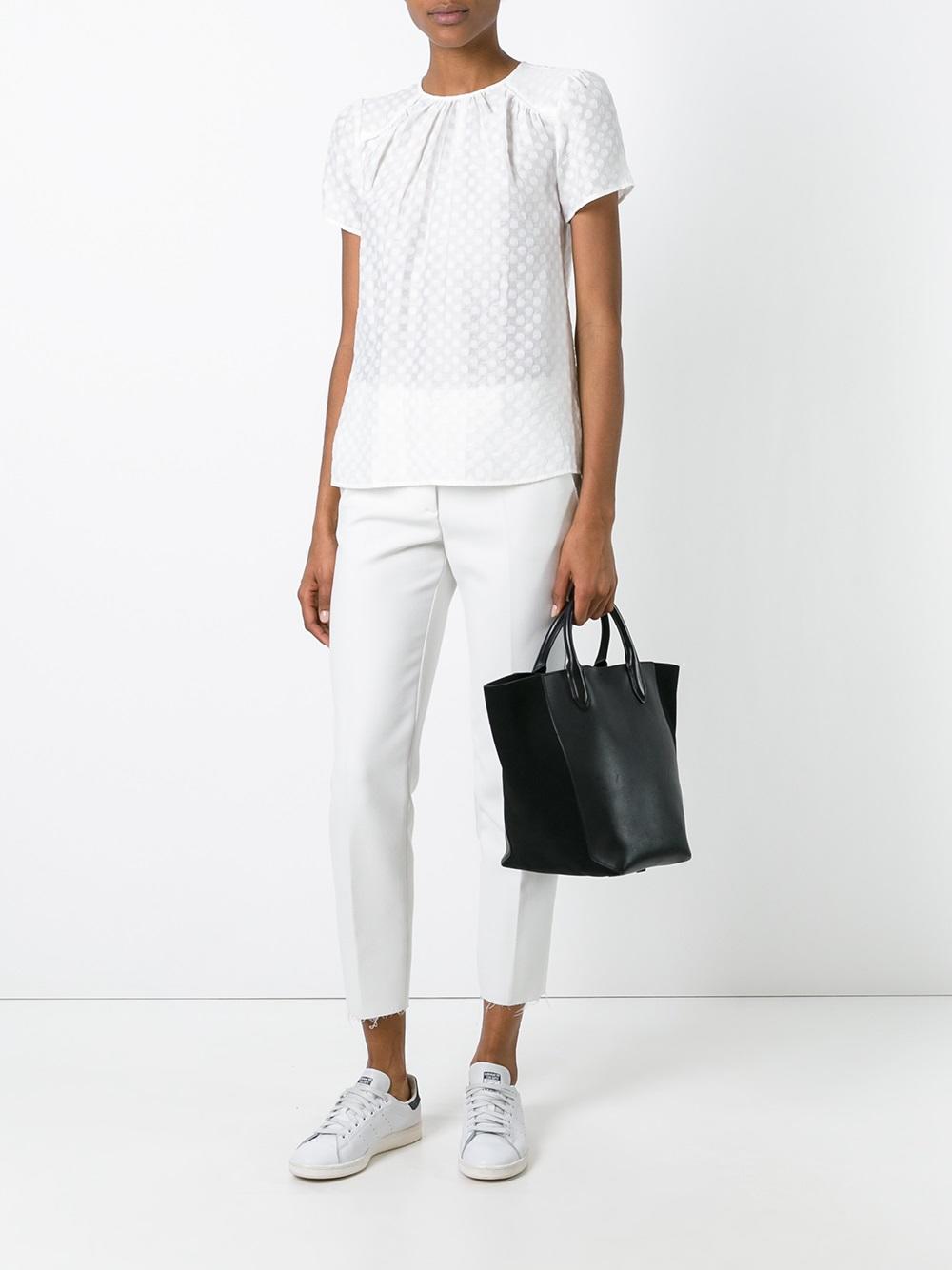 structured shoulders blouse