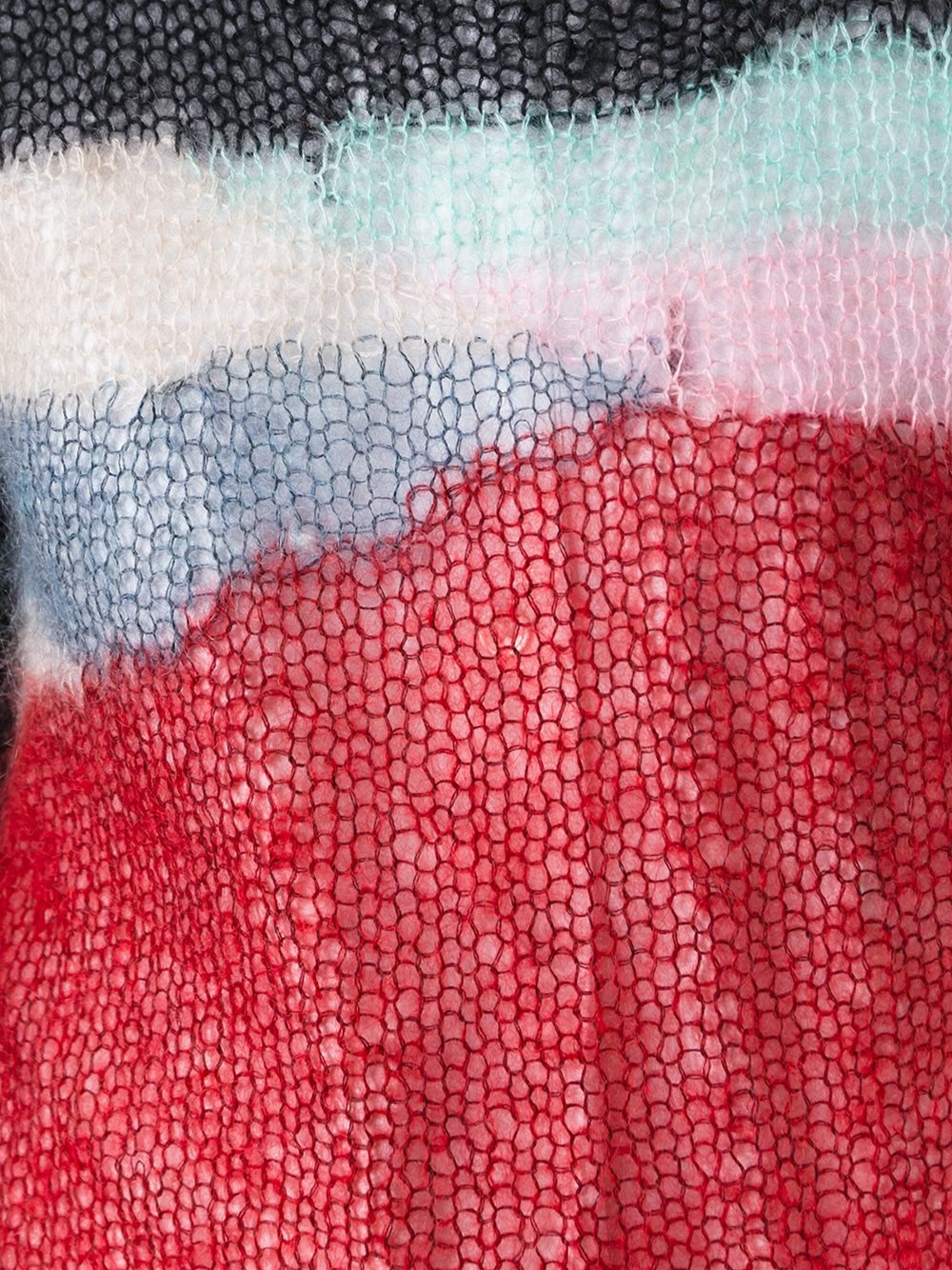 blurry stripe pullover