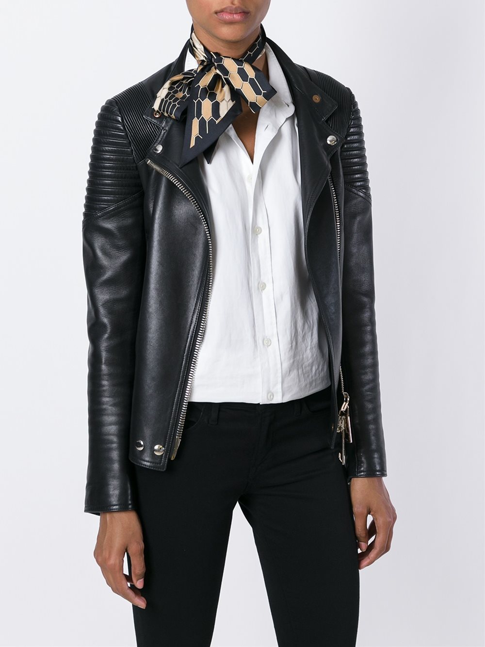 hexagon print scarf 