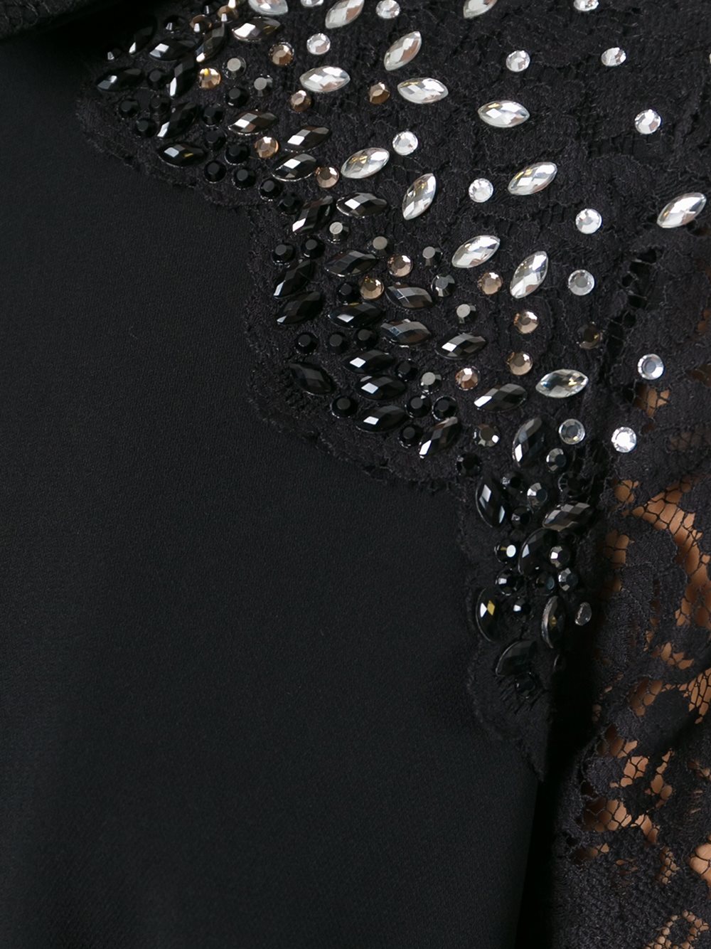 lace sleeve flared dress
