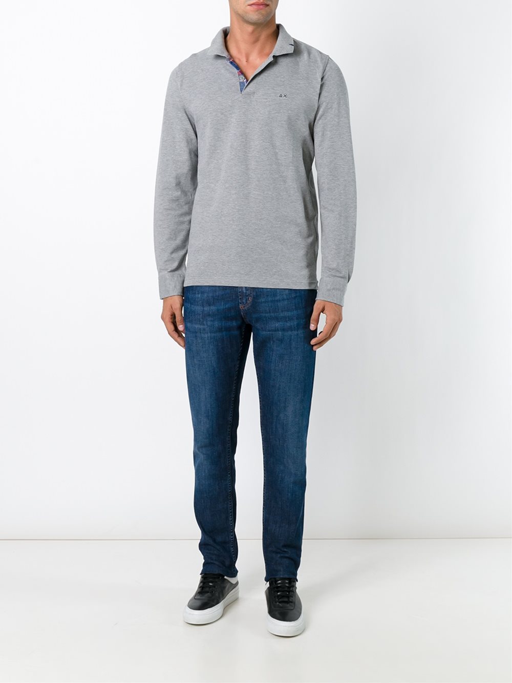 elbow patch polo shirt