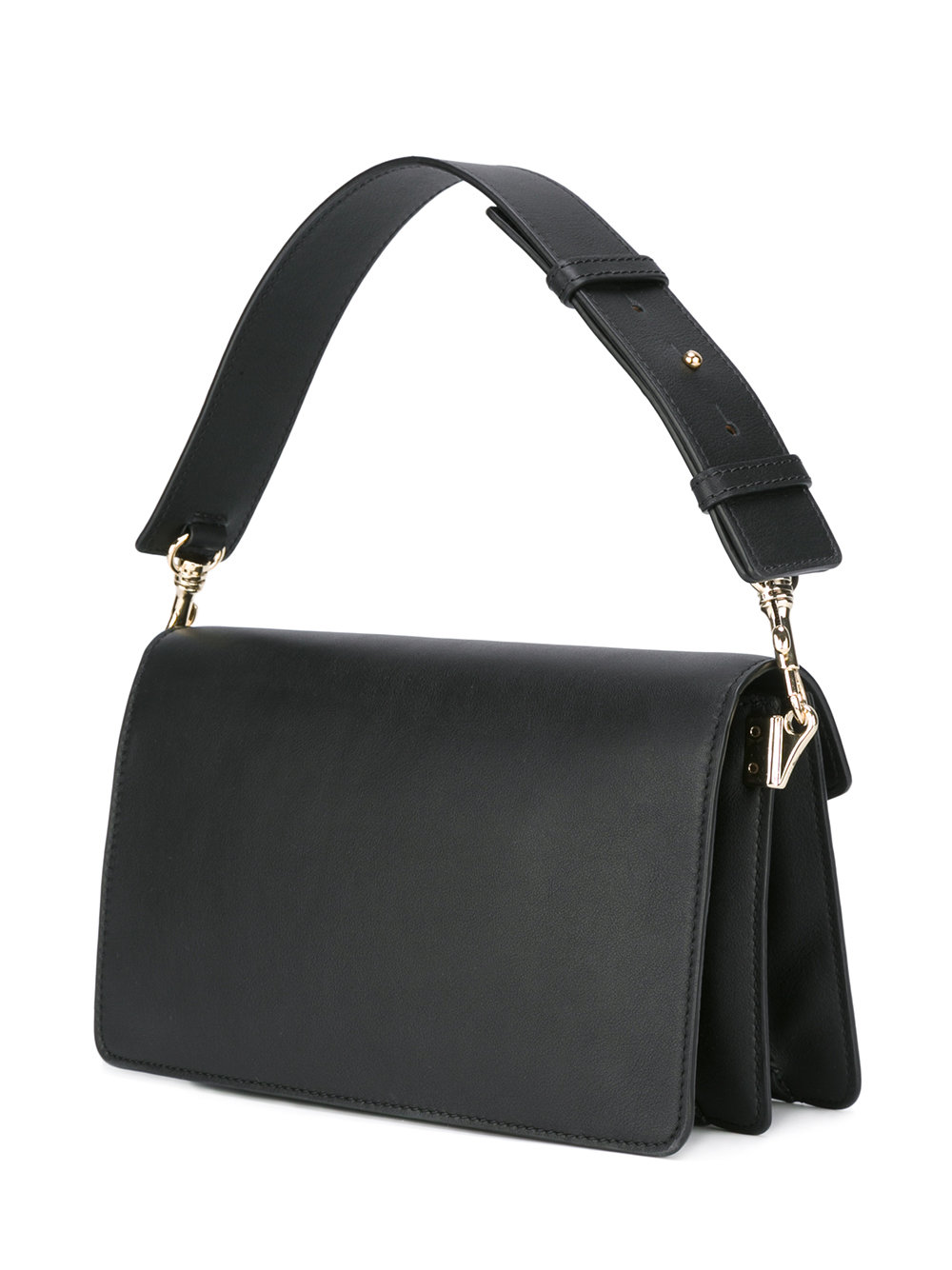 'w' plaque shoulder bag