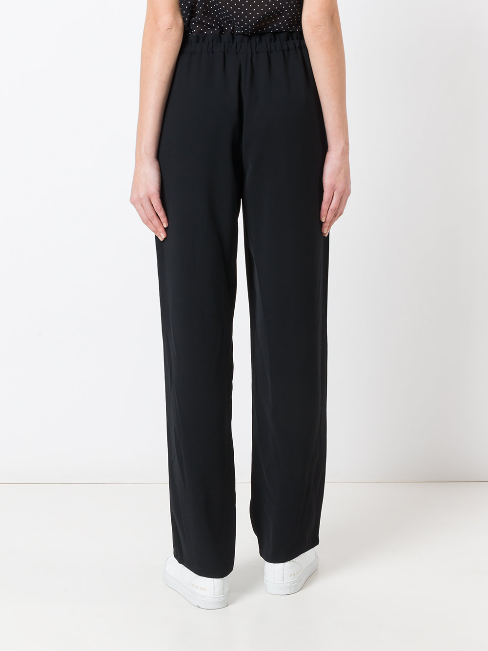 relaxed, self tie waist trousers
