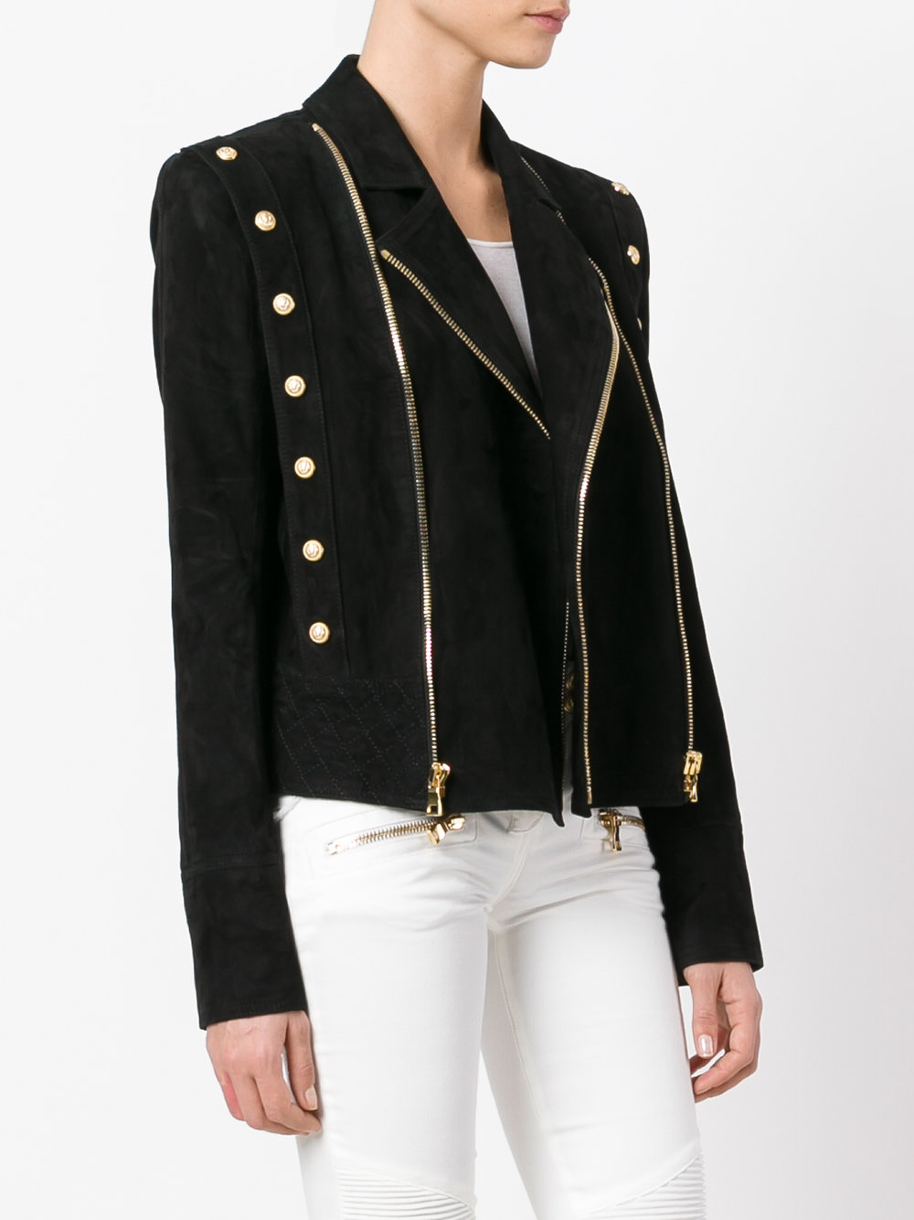 double zip biker jacket