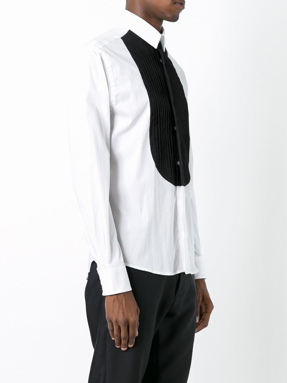 panelled shirt 