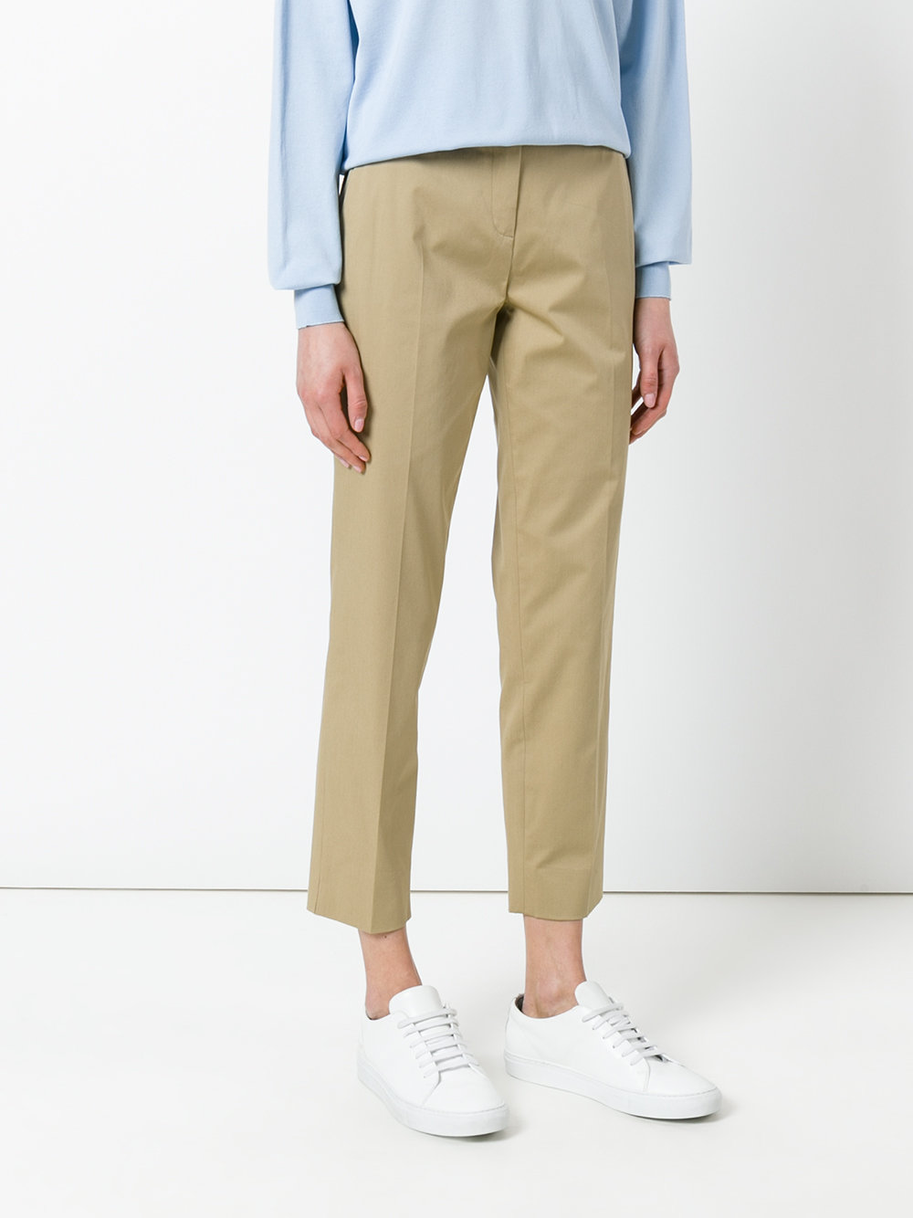 tailored cropped trousers