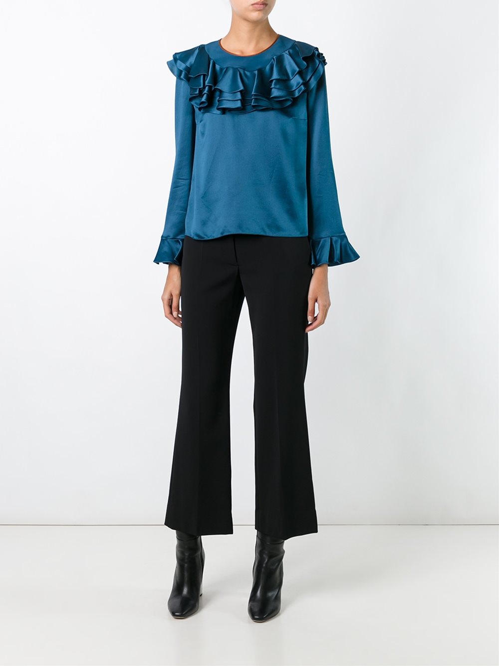 frill detail blouse