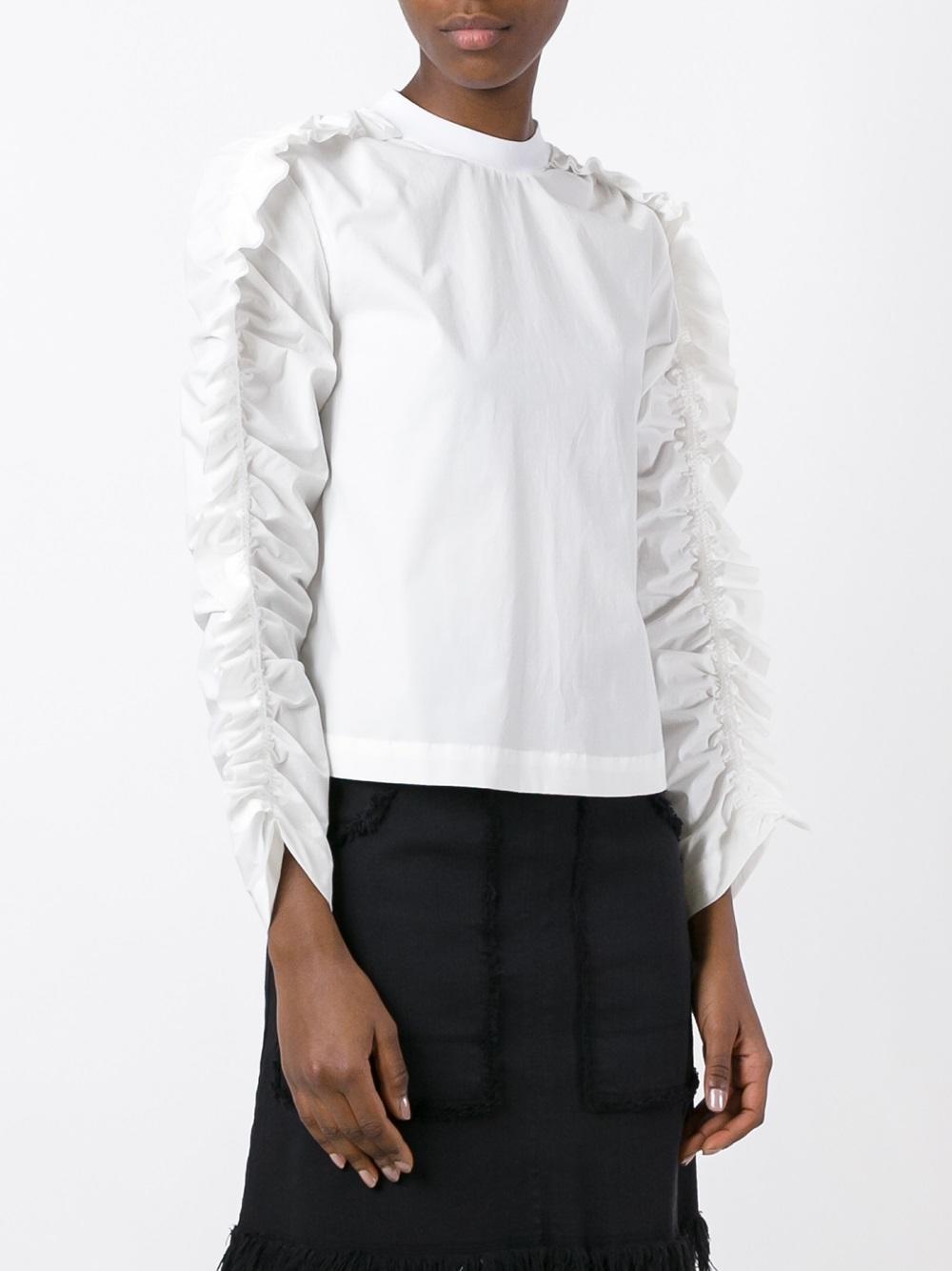 frilled sweatshirt 